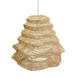 [V3717850000] Lampadario rattan naturale con attacco cmø55
