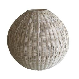 [V3720060000] Lampadario rattan naturale sfera cmø37h37