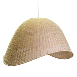 [V3717870000] Lampadario rattan sbiancato con attaccocm 62