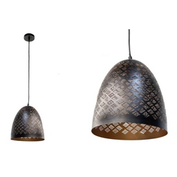 [GIC778940] Lampadario urban industrial moderno in metallo cm 25 x 108 nero
