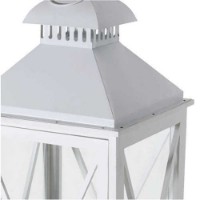 [1905263] Lanterna Arles Bianca 32x32x90cm