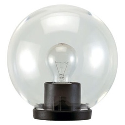 [2002588] Lanterna da testa-palo 'Globo' 40W max - Ø cm.20 colore nero - trasparente