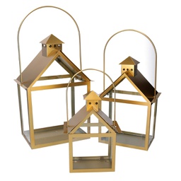 [V3724920000] Lanterna metallo 1-3 oro cm27x18,2h42