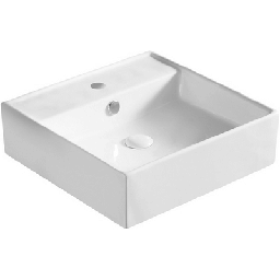 [DFLEX-185-LA40] Lavabo da appoggio 46.5 x 46.5 cm, colore bianco