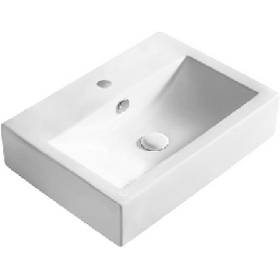 [DFLEX-185-LA42] Lavabo da appoggio 54x40.5 cm, colore bianco