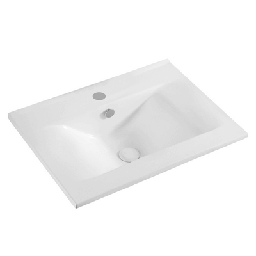 [DFLEX-185-LS67] Lavabo sottopiano con rubinetto - 62x46 cm, bianco