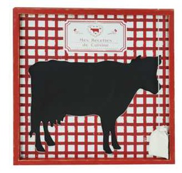 [V9135740000] Lavagna c/mucca ld-2595 cm. 40 x 40 x 2