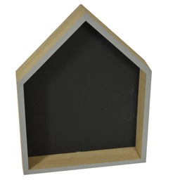 [V5913060000] Lavagna legno stilla grigio casetta cm22,5x29,5x4,5