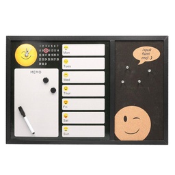 [V4612200000] Lavagna magnetica emoji  con sughero e pennarello cm60x40x1,5