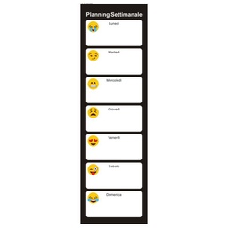 [V4612210000] Lavagna magnetica emoji con pennarello cm 20x60x1