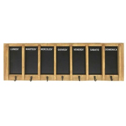[V4612140000] Lavagna settimana con appendino legno 7posti e gessetto cm 80x25x4