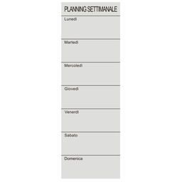 [V4612230000] Lavagna vetro settimana con pennarello cm 20x60x0