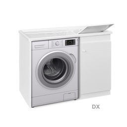 [DFLEX-140-205-SX] Lavatoio + Coprilavatrice Vasca In Resina