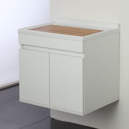 [BR801028] Lavatoio a sospensione a due ante Bianco 60x50x h61 cm