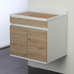 [BR801030] Lavatoio a sospensione a due ante Rovere 60x50x h61 cm