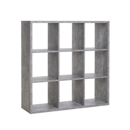 [EFFEZ89194] Libreria cubo 9 scomparti colore cemento 107x33xh.107 cm EFFEZ