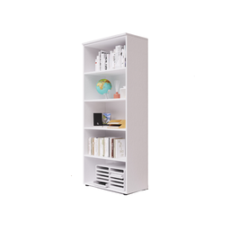 [AZ26625] Libreria da ufficio a giorno  con top  colore Bianco H212x90x45cm