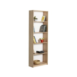 [EFFEZ84846] Libreria scaffale 5 ripiani colore sonoma cm 58x23xh.170 EFFEZ