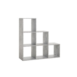 [EFFEZ85703] Libreria scaffale 6 scomparti colore cemento 116x33xh.118 cm EFFEZ