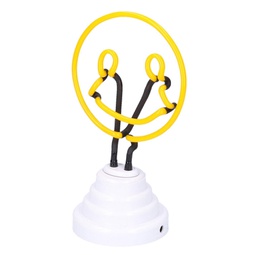 [V8526180000] Luce smile neon giallo cm 10x13h24