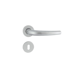 [027066] Maniglia Torino Cromo Rosetta Foro Patent Zama Cromo Satinata