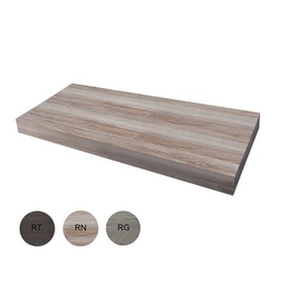 [DFLEX-142-DMM-RN140] Mensola sospesa senza fori in rovere nodi 140x51x8,7 cm