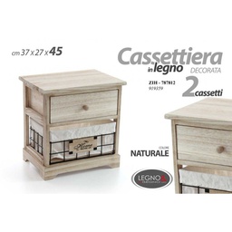 [GIC787812] Mini cassettiera con cestini in tessuto bagno cucina cm 37 x 27 x 42 h