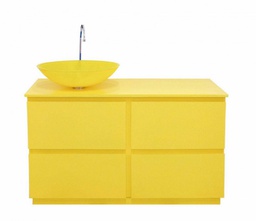 [B0640715] Mobile Bagno Margherita Giallo