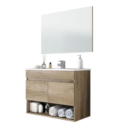 [DFLEX-142-FCT20-NK080] Mobile Bagno Sospeso Cotton/Clint (Da Montare)cm 64x80x45