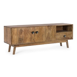 [B0746685] Mobile Porta Tv 2 ante-1 cassetto in legno stile vintage