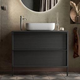 [FZ98893] Mobile bagno Adam79 con 2 cassetti nero frassinato