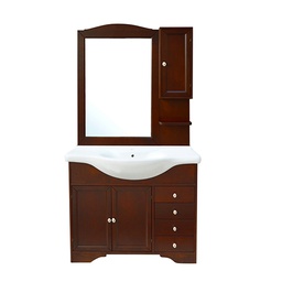[DFLEX-143-M30085] Mobile bagno Monique con lavello integrato e specchio 85 cm