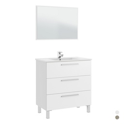 [DFLEX-142-FAT20-RA080] Mobile bagno con 3 cassetti - 86x80x45 cm - Rovere Alaska