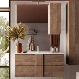 [FZ98886] Mobile bagno sospeso Salemi100 rovere mercure
