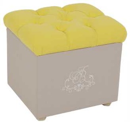 [V9160130000] Mobile cassapanca giallo-grigia st-0501cm. 50 x 43 x 45