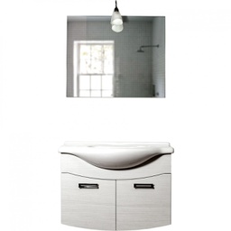 [CAP881] Mobile da Bagno Sospeso Iris Cm. 85 Bianco Portuna