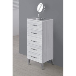 [BR799094] Mobile da Bagno cinque cassetti Grigio 35x34x h78,5 cm