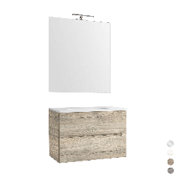 [DFLEX-142-DMA70-RG] Mobile sospeso rovere grigio 70 cm - Linea Talia
