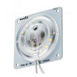 [SOV99010/70] Modulo LED per lampade Sovil - Illuminazione con 15 LED SMD 2835 - Consumo 10W - Resa 100W - Classe di Efficienza Energetica F - Flusso Luminoso 1070 lumen - Temperatura di Colore 4000°K - Luce Naturale - Alimentazione 230V neutro