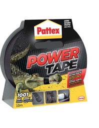 [1921522] Nastro ad alta resistenza Power Tape Pattex nero, largo 50 mm e con una capacità di 10 ml.