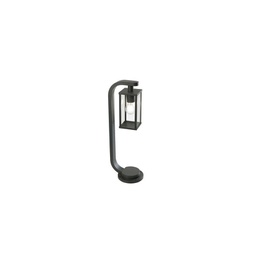 [SOV178/06] Paletto in pressofusione di alluminio colore nero goffrato 20xh.60 cm