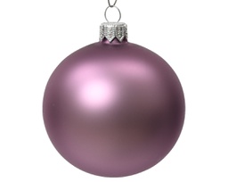 [20102331] Pallina di Natale Palline di vetro opaco colore lilac cristallo ø 8cm