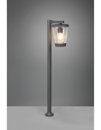 [TRIO411060142] Palo Da Esterno Cavado Lanterna Vintage Alluminio Antracite IP44 Trio Lighting