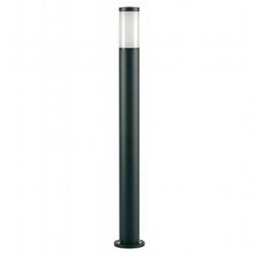 [SOV825/06] Palo in Alluminio Pressofuso con Diffusore Opalino - Altezza 180mm, Diametro 60mm - IP43, 25W nero
