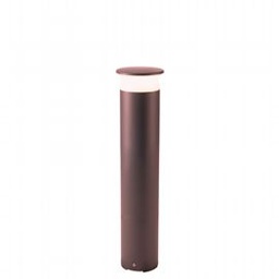 [SOV99159/27] Palo in Alluminio Pressofuso con Diffusore Opalino - Illuminazione LED 9W - Luce Naturale - IP65 caffe'