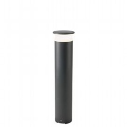 [SOV99159/16] Palo in Alluminio Pressofuso con Diffusore Opalino - Illuminazione LED 9W - Luce Naturale - IP65 grafite