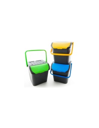 [MA04005383] Pattumiera ecologica in plastica da 28 litri Ecoplast.