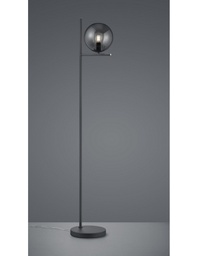 [TRIO402000142] Piantana Sfera Vetro Fumé Antracite H150 cm Pure Trio Lighting