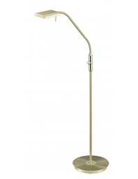 [TRIO420910108] Piantana Studio Braccio Led Flessibile Bergamo Ottone Trio Lighting