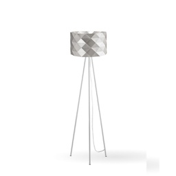 [PRISMA/3P/146/SVR] Piantana Treppiedi Silver in Metallo Cm. 40 x 146h